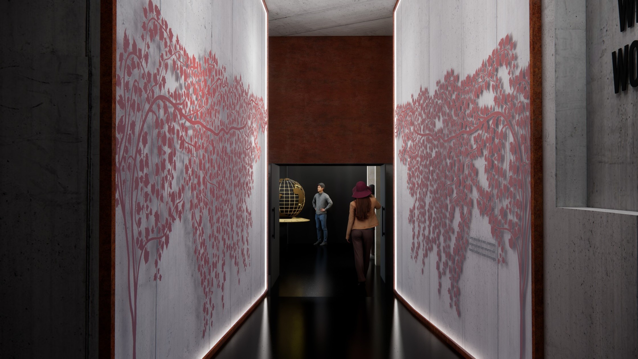 Digitale Weinreben von Links und Rechts