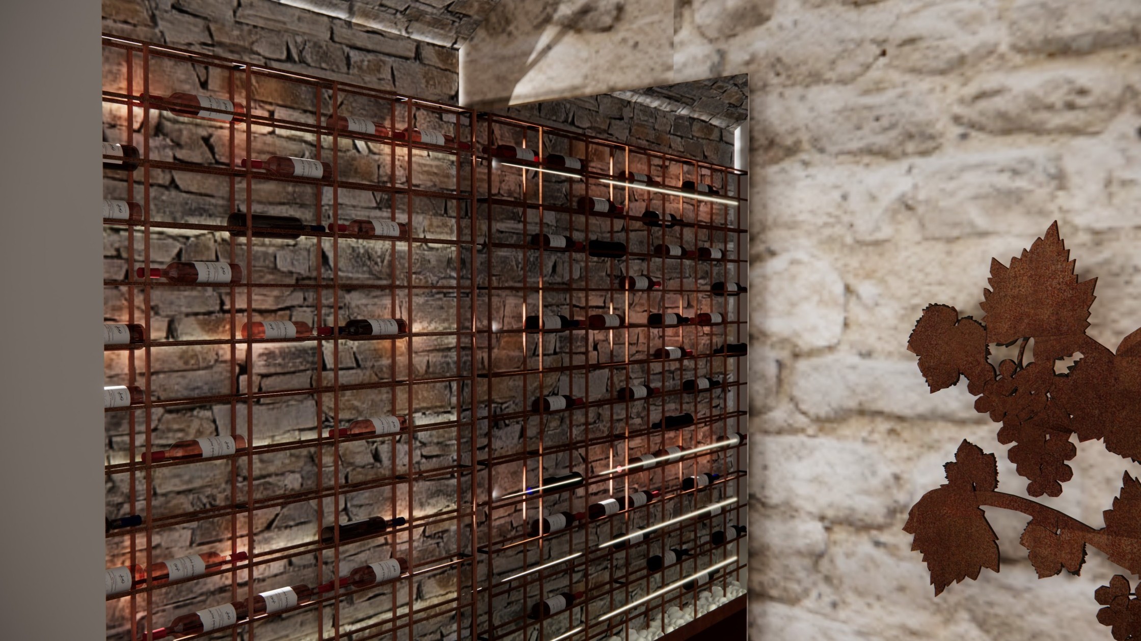 Weinflaschen Lagerung